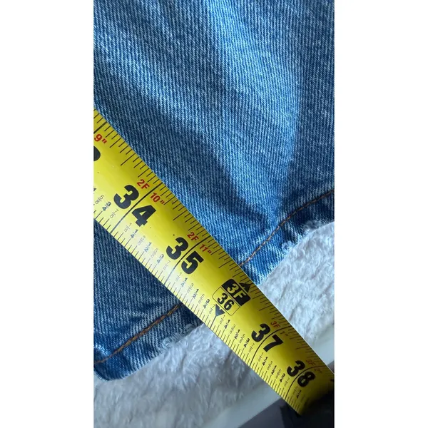 Levis 501 Original Fit Distressed Light Wash Jeans W25 L26 Button Fly 36200-0187 - Image 5