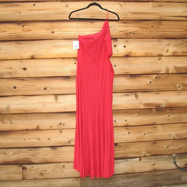 Jump Apparel Juniors One Shoulder Jersey Gown with Cutout - Image 6