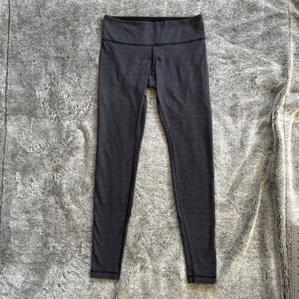 Lululemon Wunder Under Pant Sz 8 White Diamond Dot - Image 3