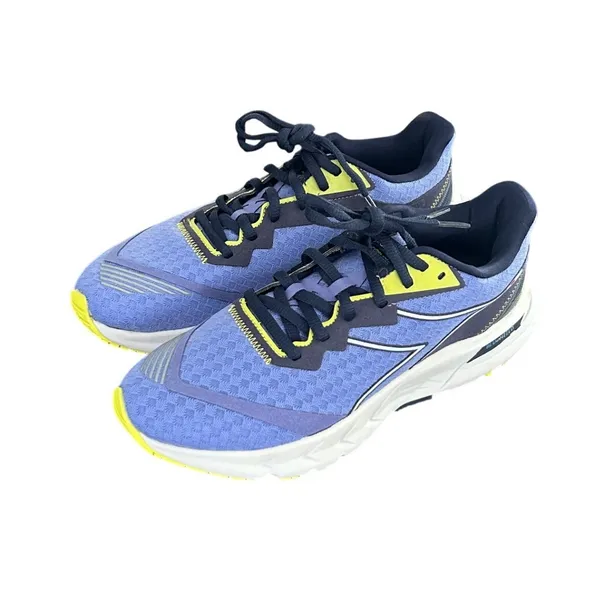 Diadora Mythos Blushield Volo 2‎ Womens Running Shoes Blue Yellow 7.5 101.178072 - Image 2
