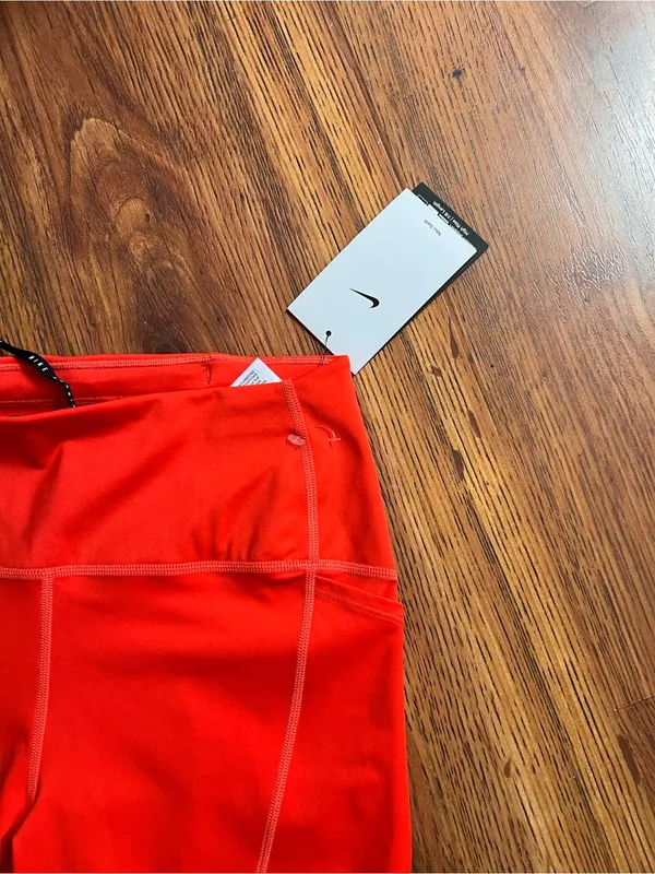Nike Swift Dri-FIT Running Leggings Red High Rise 7/8 Length Women’s Small NWT - Image 6