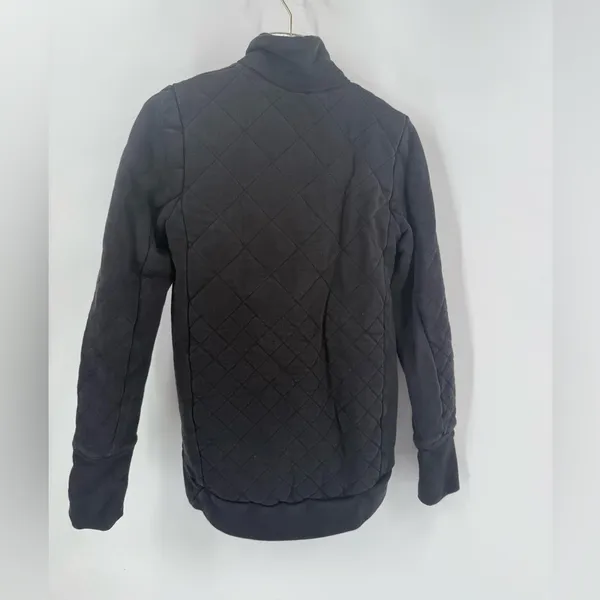 Lululemon‎ Women's Forever Warm Quilted Quarter Zip Pullover Sweatshirt Size 2 - Image 2
