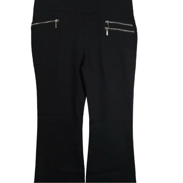Inno brand black stretchy boot cut pull on slacks. New Size XL - Image 3