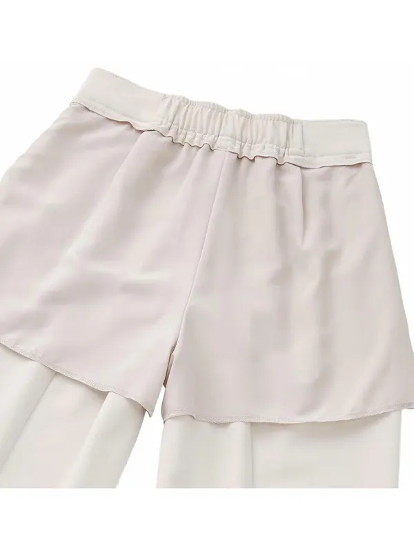 Uniqlo GU Pleated Wide-Leg Pants NWT Natural Small - Image 6