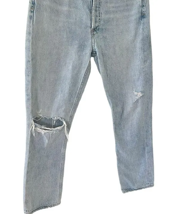 Agolde Riley High Rise Straight Crop - Image 6