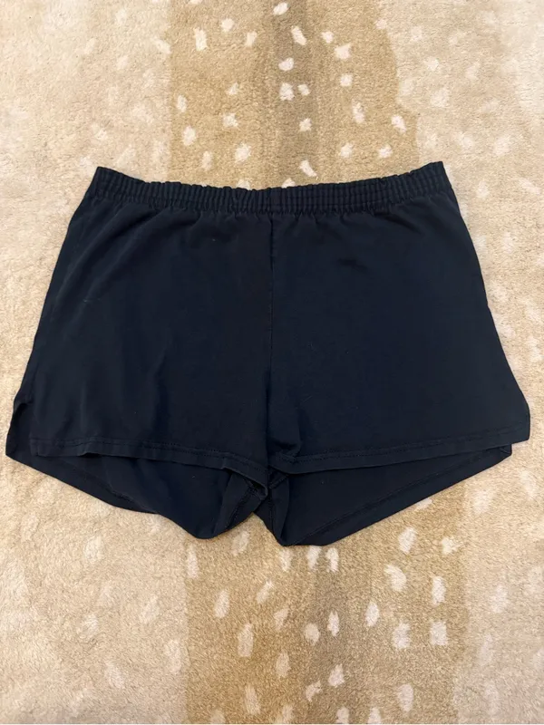M.J. Soffe Shorts Vintage Adult Large Navy Blue Made in USA Athletic Dolphin Gym - Image 5