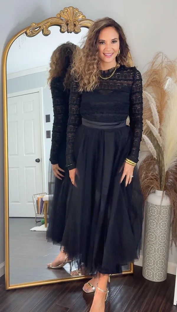 Baltic Born NWT  Black Tulle Dress - Image 5