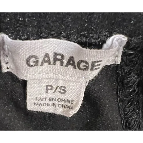 Garage black satin corset zip up back size small - Image 5