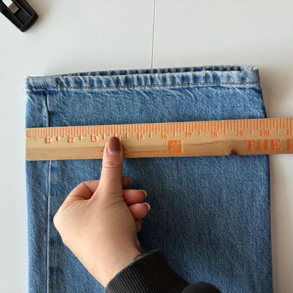 We The Free Wide Leg Jeans Women 28 Blue High Rise‎ Button Fly Denim Pants - Image 11