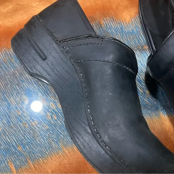 Black Leather Clogs size size 38 - Image 8