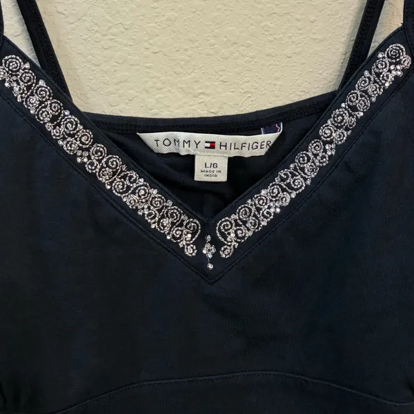Tommy Hilfiger Vintage Y2K Tank Top Cropped - Image 3