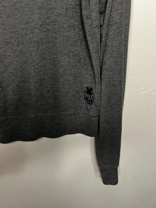 Wildfox Baggy Beach Jumper Charcoal Gray‎ Green Long-Sleeve Sweatshirt - Image 4
