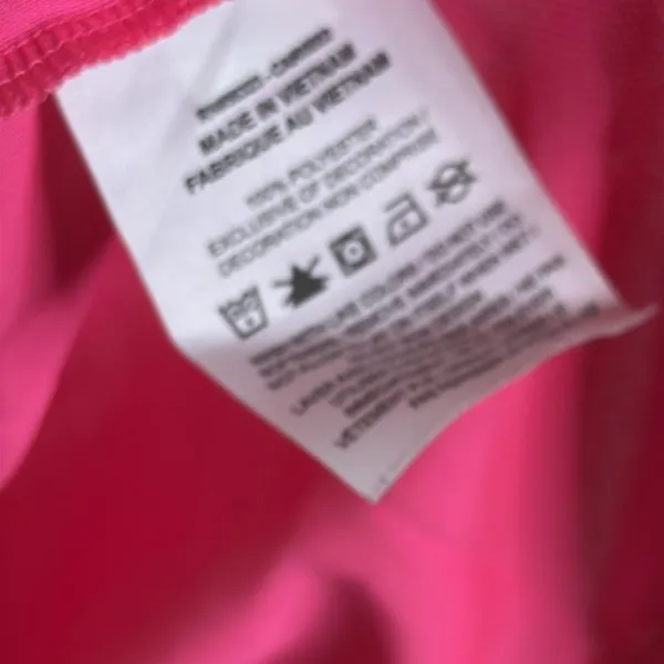 Nike dri fit ladies bright‎ pink with speckles athletic polo shirt size small - Image 6