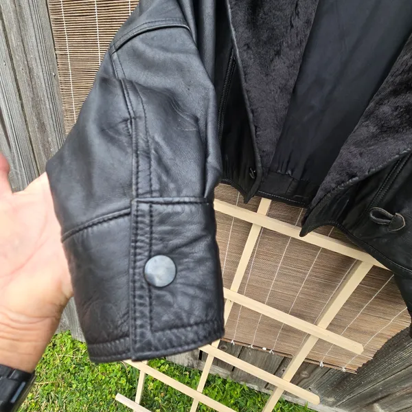 VTG Michael Joseph 🇺🇸 Made Fur&Leather Jacket, M Black Size M - Image 5