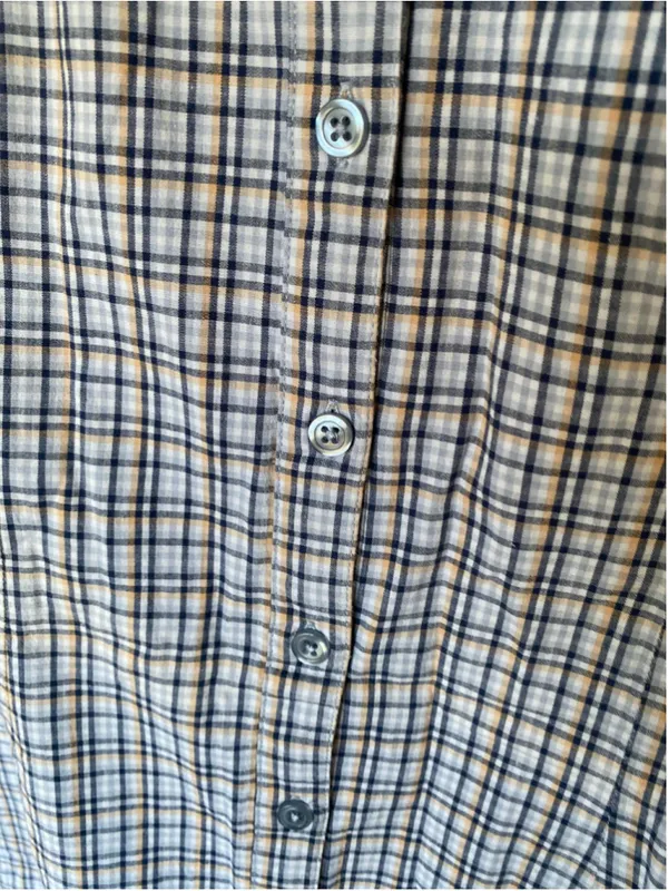Cherokee Plaid Sleeveless Button Front Shirt Dress Preppy Coastal L - Image 4