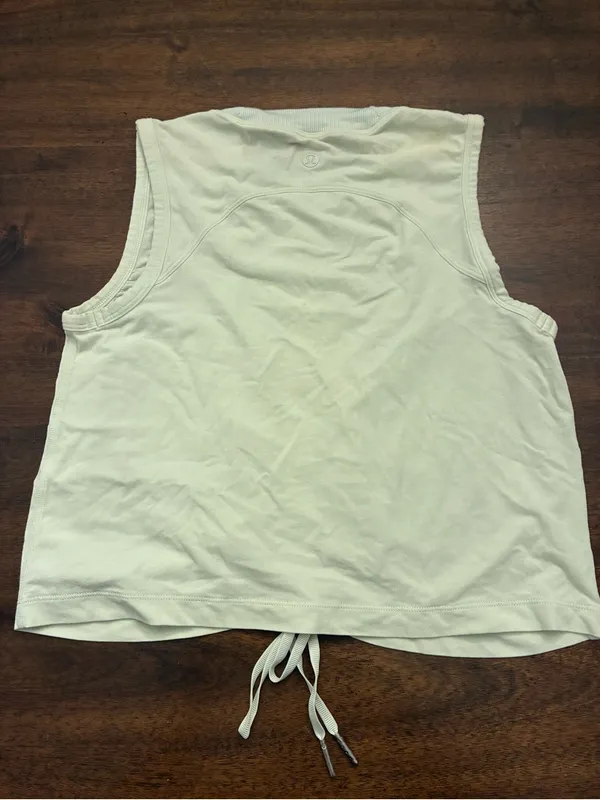 Lululemon Tank Top Size 2 Cinch Me Up Front Tank Artic Mint Green Shirt Top - Image 2