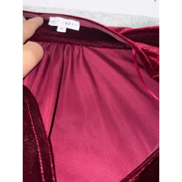 baltic born‎ sofia velvet maxi dress mulberry m - Image 4