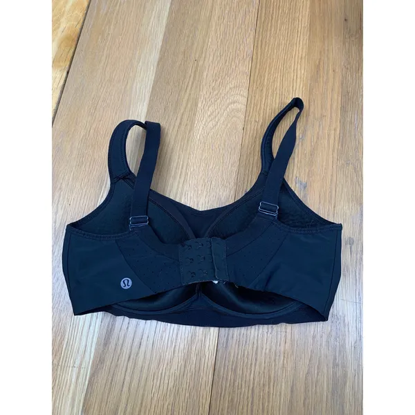 Lululemon Run Stuff‎ Your Bra II Black High Impact Sports Bra Size 34DD - Image 2