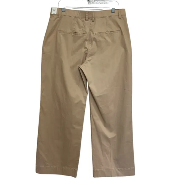 NEW Abercrombie Women’s Cotton Khaki Chinos in Light Tan - Size 14/32 - Image 2