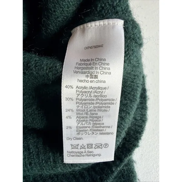Madewell Women's Dillon Mockneck Sweater Medium Item NC649 green quiet luxury - Image 7
