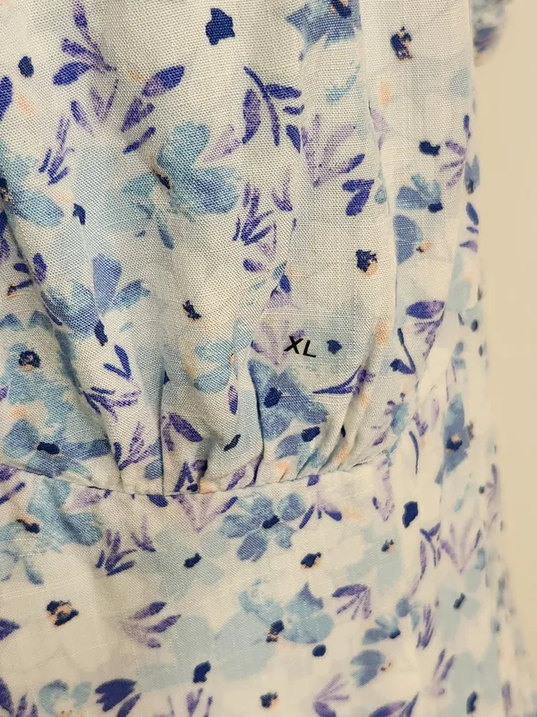 Aeropostale Blue Floral Print Mini Dress Size XL NWOT - Image 8