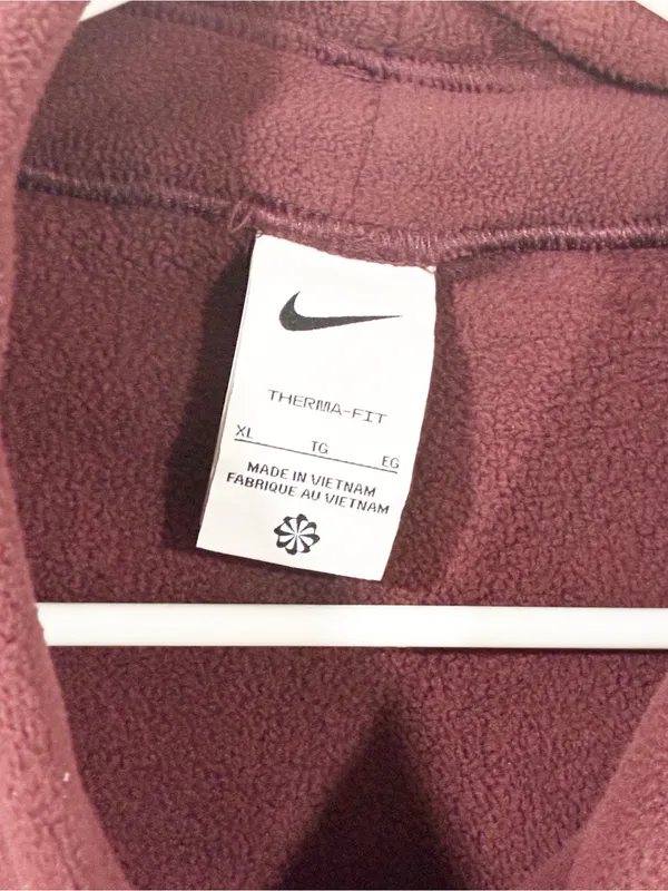 Nike One Women's Therma-FIT Top Cropped Fleece Size XL - Image 4