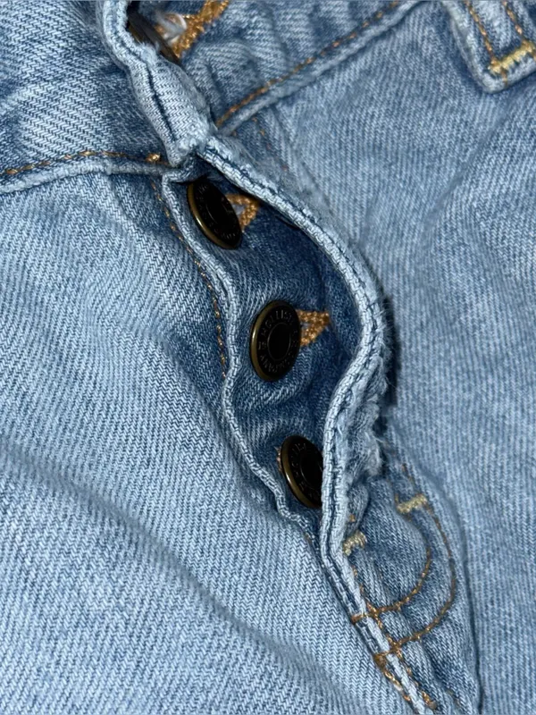VTG Y2K Hollister Jeans Sz 5 / 29 LONG Light Wash Low Rise Distressed Flare Surf - Image 7