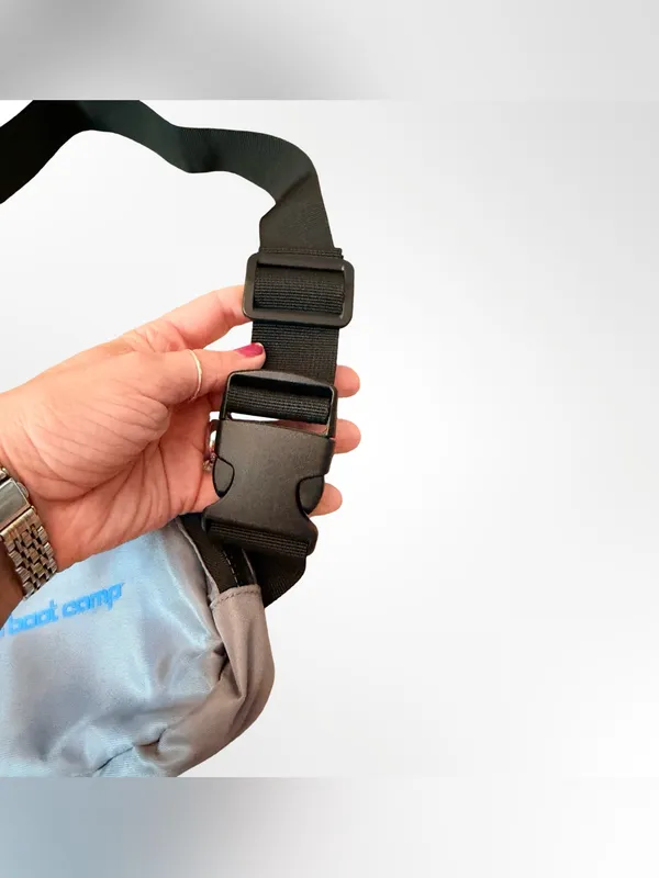 Burn Boot Camp Silver Sling/ Fanny Pack Bag 💙✨ Blue - Image 4
