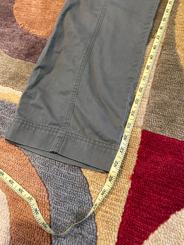 Curve Love Low Rise Loose Cargo Pant Olive Green Size 0 - Image 2