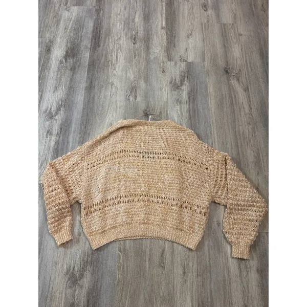 Free People Coconut V-neck sweater in‎ Sandy Combo Size Medium - Image 4