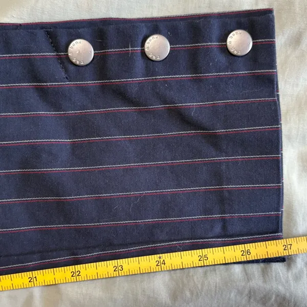 Rag & Bone Simone Navy‎ Pinstripe Snap Dress Pants Size 2 EUC - Image 7