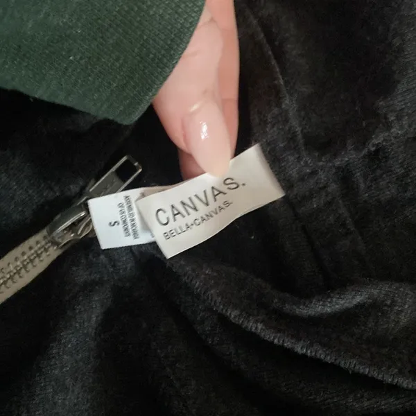 Bella Canvas Foria Black Zip-Up Hoodie - Image 3