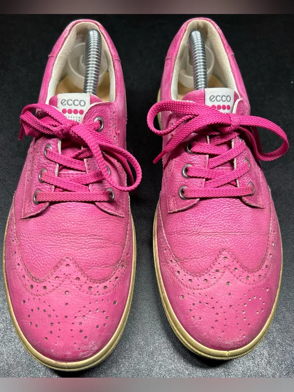 Ecco Women’s EU 40 US 9-9.5 Hybrid II Candy Wing Tip Leather Golf Shoes - Image 3