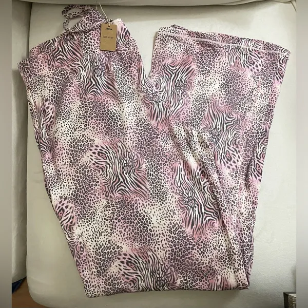 Skims NWT Long Sleep Pajamas SET Bloom Mini Multi Animal Size XS - Image 7