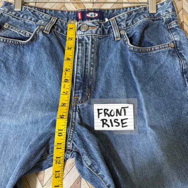 Vtg Bongo Jeans 13 City Rider Bootcut Embellished Flare Studded Y2K High‎ Rise - Image 8