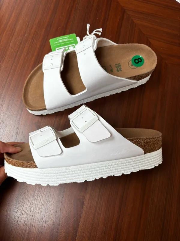 Birkenstock Papillio Arizona Flex Platform Sandals in White 39 8.5 - Image 7