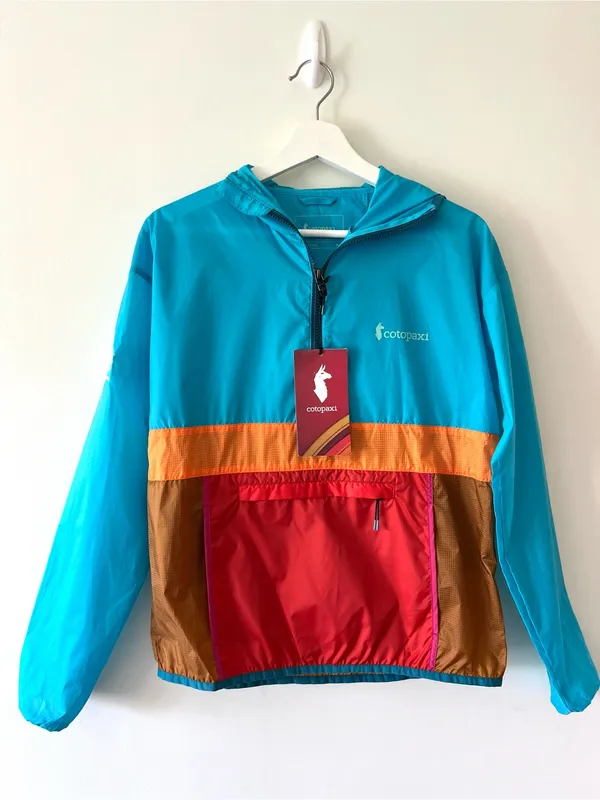 Cotopaxi Teca Half-Zip Windbreaker Blue Orange Size XS - Image 2