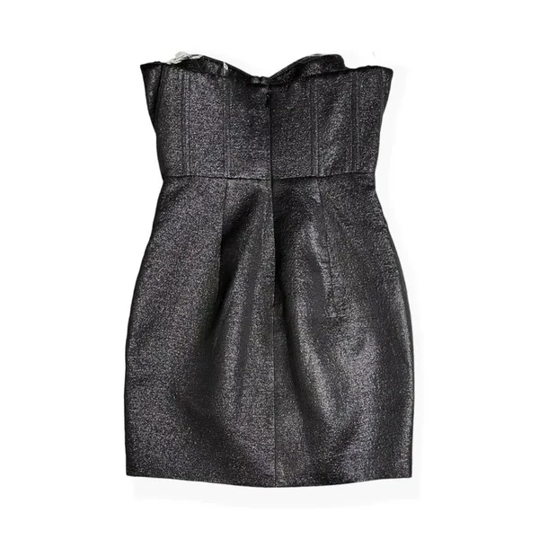 House Of CB Eevi Mini Dress, Black Sparkle, XS - Image 7