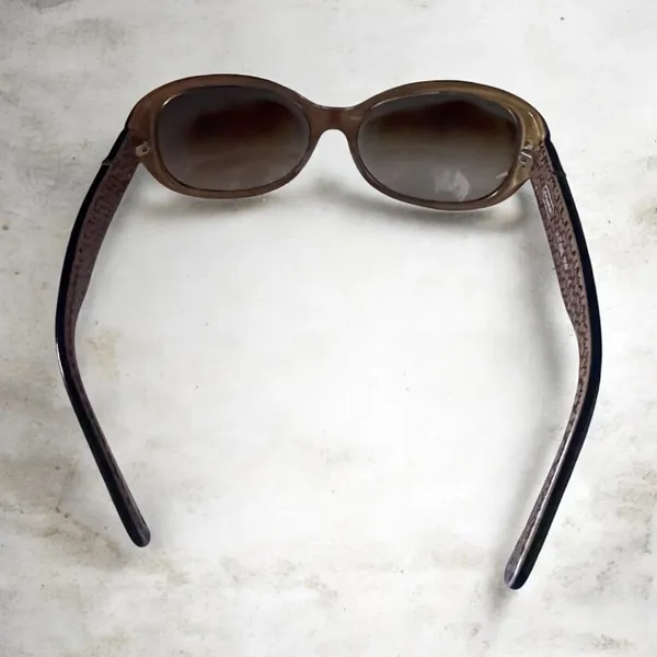 COACH ANNA (S439) Tortoise Butterfly Wrap Sunglasses Frames Brown Gradient-READ - Image 3