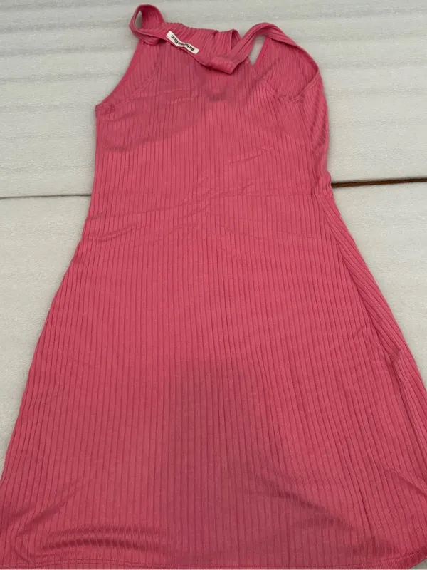 Reformation Ribbed Mini Summer Dress - Image 2