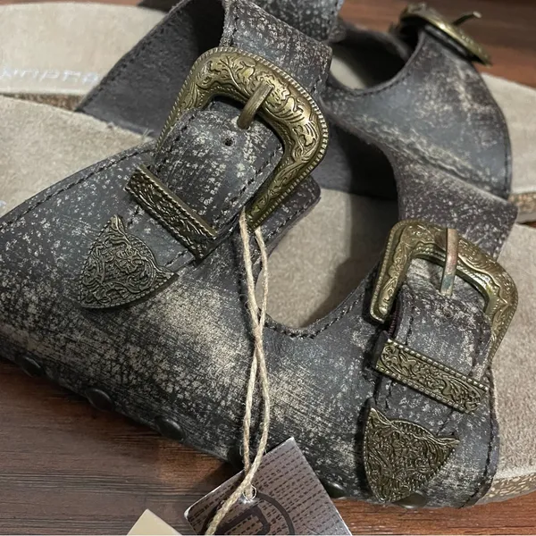 Roper Double Buckle Western Sandals Coastal Cowgirl Rodeo Minimalist - Image 6