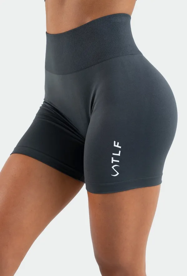 TLF Seamless Scrunch Shorts Blue Size XS - Image 2