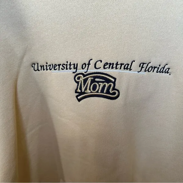 Jansport University of Central Florida UCF Mom gold hooded sweatshirt Sz M - Image 2