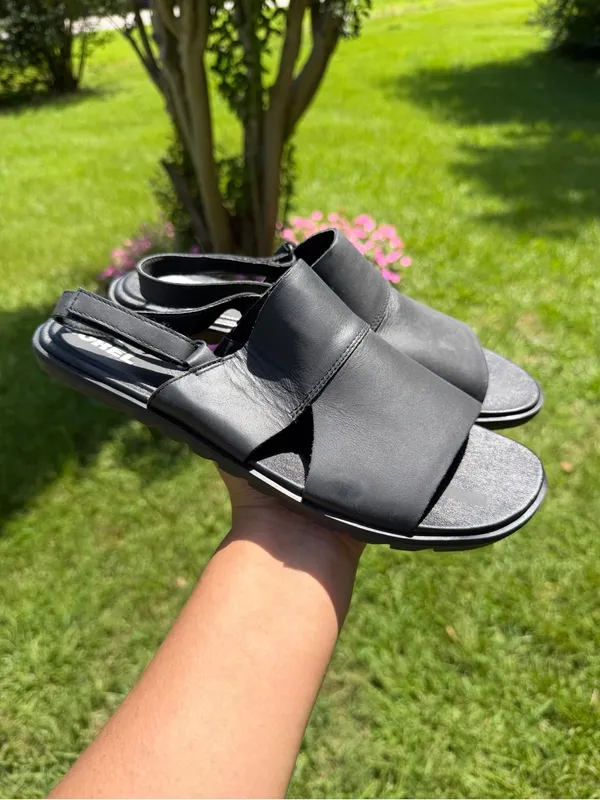 Sorel Women’s ELLA II LEATHER SLINGBACK SANDAL SIZE 10 Gladiator Comfort Walking - Image 8