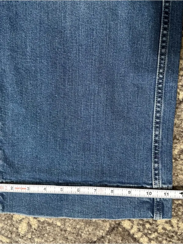 Gap NWT Women’s Size 30 10 Medium Indigo Blue High Rise Wide Leg Cropped Jeans - Image 10