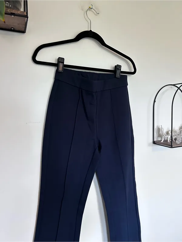 NWT J.Crew Factory Tall Navy Pull On Bootcut Pants Size 2T‎ - Image 3