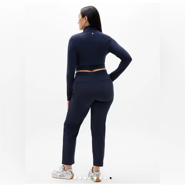 $99 Athleta Brooklyn Mid Rise Ankle Pant in navy blue 16 - Image 2
