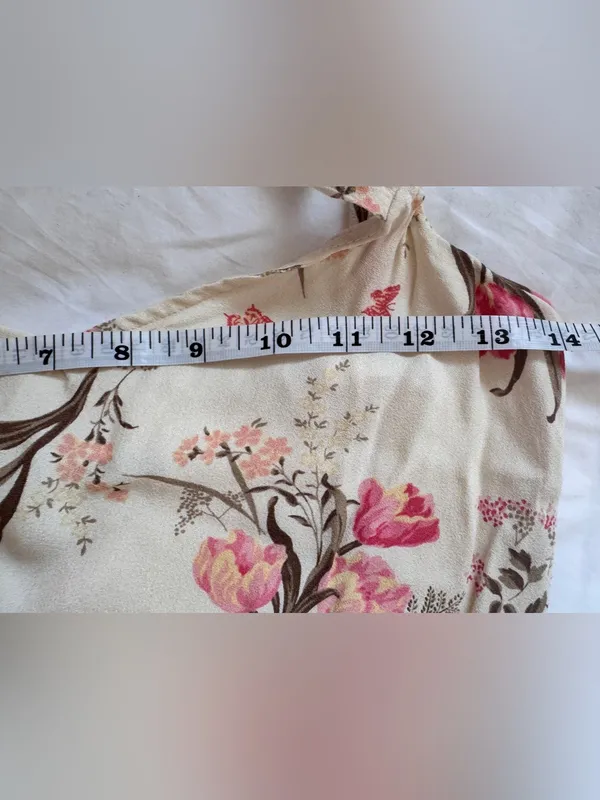 Reformation Christianna Dress Leila Floral Tie Strap Midi XS - Image 10