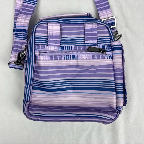Lug Flapper SE Quilted Convertible Crossbody Bag Love Waves Purple Stripes NWOT - Image 4