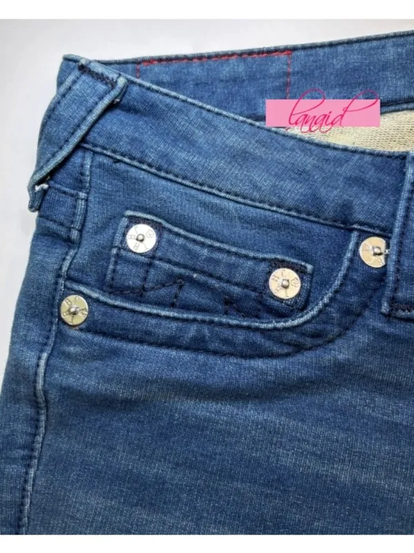True Religion OOAK SAMPLE Lizzy Woven Knit Stretchy Cropped Crop Sweatpants Slim Jeggings - Image 6